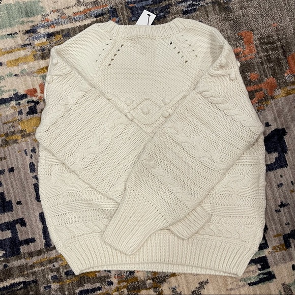 NWT Anthropologie Cable-Knit Sweater - Picture 7 of 7
